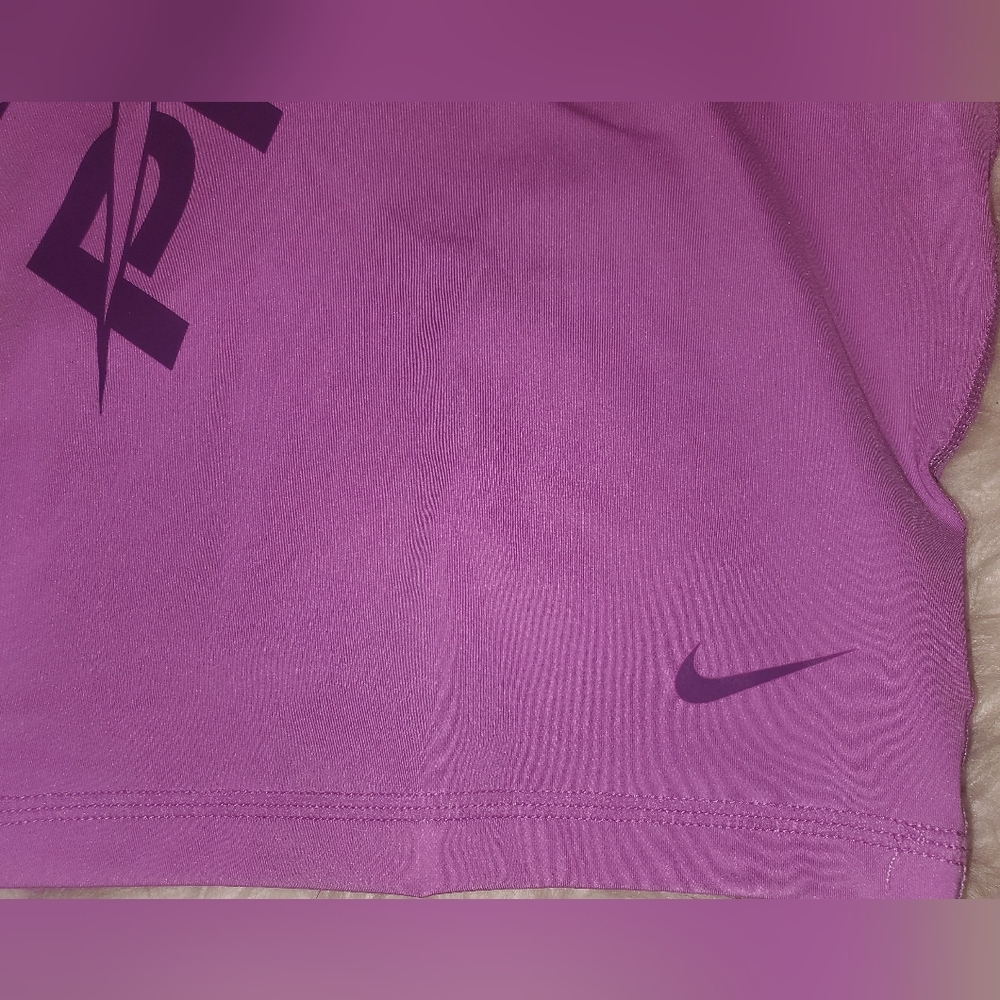 Nike Pro Dri-Fit Purple Crop Top XL - Picture 4 of 13